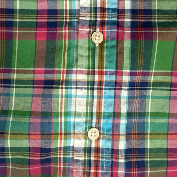 Ralph Lauren Shirt Men's XXL Green Plaid Button Down Long Sleeve Classic - Picture 5 of 8